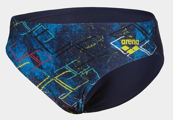 Плавки Arena DALY SWIM BRIEFS темно-синій, синій, бірюзовий, жовтий Діт  003298-809
