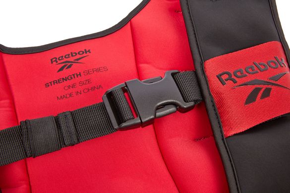 Обважнювач жилет Reebok Strength Series Weight Vest чорний, червоний Уні 3 кг 00000026251