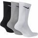 Носки Nike U NK EVERYDAY CUSH CREW 3PR черный, белый, серый Уни 34-38 SX7664-964 фото 2