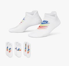 Шкарпетки Nike W NK EVERYDAY PLUS LTWT NS 3PR білий Жін 38-42 00000019291