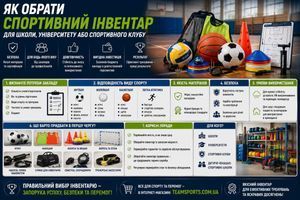 Як обрати спортивний інвентар для школи, університету або спортивного клубу