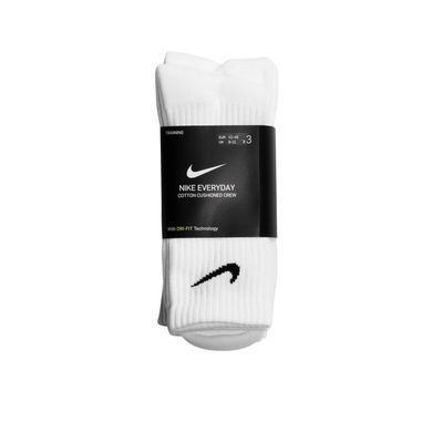 Шкарпетки Nike U NK EVERYDAY CUSH CREW 3PR білий Уні  SX7664-100