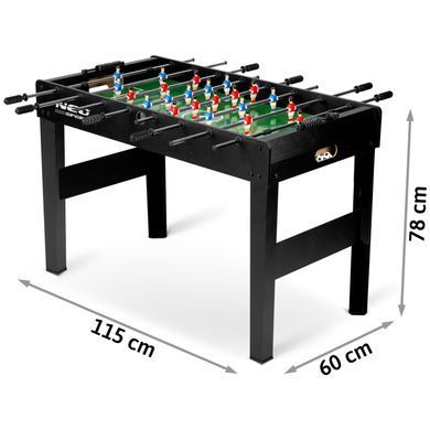 Настольный футбол Neo-Sport NS-805, 118 x 61 x 79 см - черный 180500
