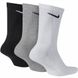 Шкарпетки Nike U NK EVERYDAY CUSH CREW 3PR чорний, білий, сірий Уні 42-46 00000014739 фото 4
