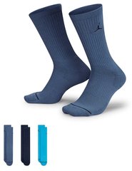 Шкарпетки Nike U J ED CUSH POLY CREW 3PR 144 синій, темно-синій, блакитний Уні 38-42 00000025874