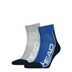 Шкарпетки Head PERFORMANCE QUARTER 2PPK UNISEX синій, сірий Уні 35-38 00000011763