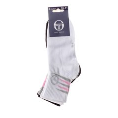 Шкарпетки Sergio Tacchini 3-pack білий, сірий, чорний Уні 36-41 арт 13891762-1 00000008256