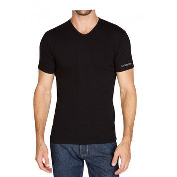 Футболка Kappa T-shirt Mezza Manica Scollo V чорний Чол XL K1315 Nero