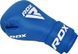 Боксерские перчатки RDX BOXING GLOVES LEATHER IBA APPROVED-1 синий 12 унций BGL-IBA-1U фото 3