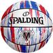 М'яч баскетбольний Spalding Marble Ball червоний, білий, синій Уні 7 00000023022 фото 2