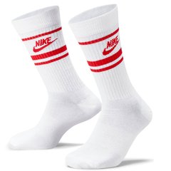 Шкарпетки Nike U NK NSW EVERYDAY ESSENTIAL CR 3PR білий, червоний Уні 42-46 00000017585