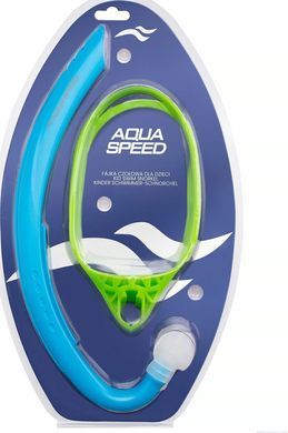 Дыхательная трубка для снорклинга AQUA Speed ​​Juno Junior 62926 синий, зеленый One Size 734-02