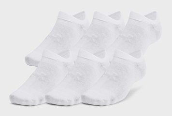 Шкарпетки Under Armour Essential No Show 6pk білий Уни XL 1382611-100
