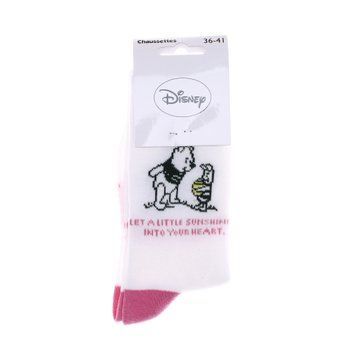 Шкарпетки Disney Winnie L Ourson Winnie + Porcinet 1 блідо-сіро-жовтий Діт 36-41 13896420-6
