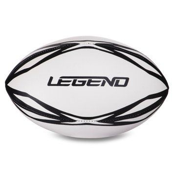 Мяч для регби LEGEND R-3299 №3 белый-черный 00000027332