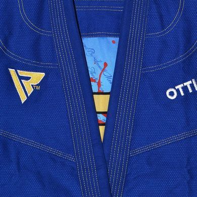 Костюм для бразильского джиу-джитса RDX BRAZILIAN JIU-JITSU SUIT синий A2 BJJ-S3U
