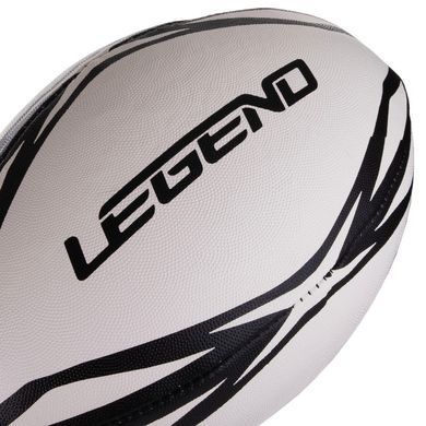 М'яч для регбі LEGEND R-3299 №3 білий-чорний 00000027332