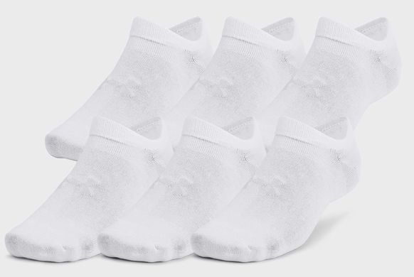 Шкарпетки Under Armour Essential No Show 6pk білий Уни XL 1382611-100