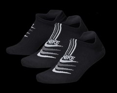 Шкарпетки Nike W NK EVERYDAY PLUS LTWT NS 3PR чорний Жін 34-38 00000019294