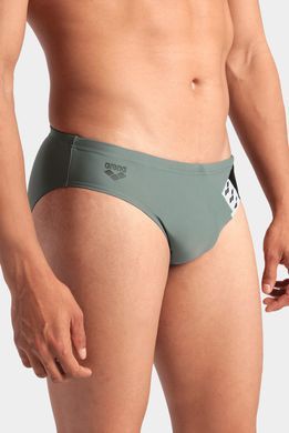 Плавки-сліпи для чоловікі Arena STRIPE SWIM BRIEFS оливкй, чорний Чол 95 00000033755