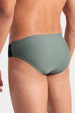 Плавки-сліпи для чоловікі Arena STRIPE SWIM BRIEFS оливкй, чорний Чол 95 00000033755