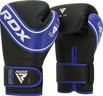 Боксерские перчатки RDX BOXING GLOVES KIDS черный, синий 6 унций JBG-4U