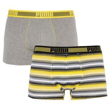 Труси-шорти Puma WORLDHOOD STRIPE TRUNK 2P білий, сірий, чорний, жовтий Чол S 501004001-020