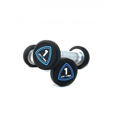 Гантелі уретанові пара LivePro URETHANE STUDIO DUMBBELLS LP8075-1