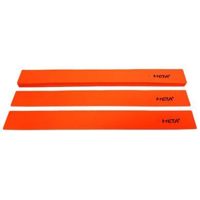 Набір плоских прямих фішок-маркерів Meta Flat Line Marker Set of 10 помаранчевий Уні 5,5х50 см 4010100101