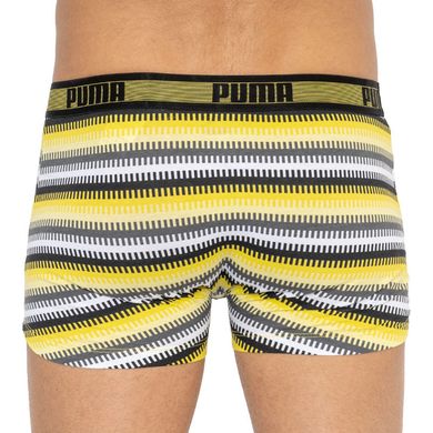 Труси-шорти Puma WORLDHOOD STRIPE TRUNK 2P білий, сірий, чорний, жовтий Чол S 00000009297