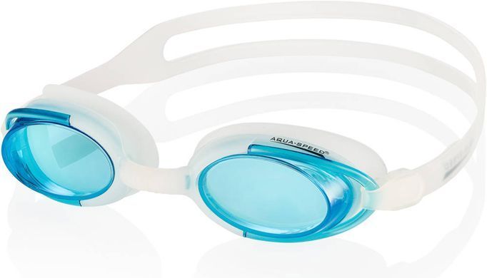 Очки для плавания Aqua Speed ​​MALIBU 008-29 белый, голубой OSFM 008-29