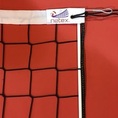 Сетка волейбольная Netex 1x9,5 м.(шнур 3,5 мм., ячейка 10*10 см) безузловая с тросом SI0008 SI0008