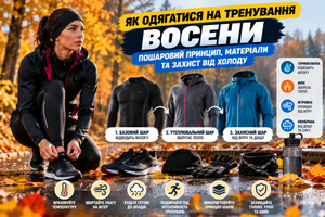 Як одягатися на тренування восени: пошаровий принцип, матеріали та захист від холоду