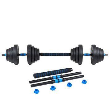 Гантелі розбірні бітумні THUNDER GYM-02 зі з'єднувачем для штанги, 2 x 10 кг GYM-02