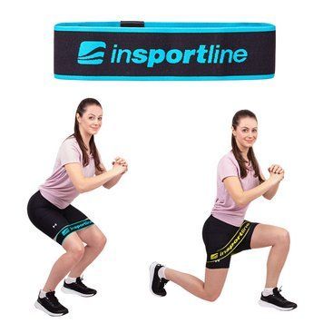 Стрічка-еспандер для вправ inSPORTline Hiplop M чорно-синя 21695
