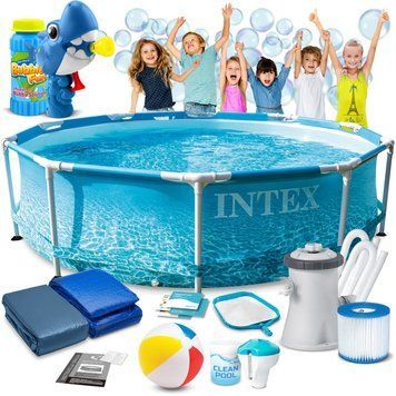 Бассейн каркасный 16в1 INTEX 28208, 305 x 76 см + машина для создания пузырей DM-28208-M