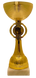 Кубок нагородний металева чаша, жетон d 25мм золото h 18см арт КЖ-1-01 00000016677 фото 1