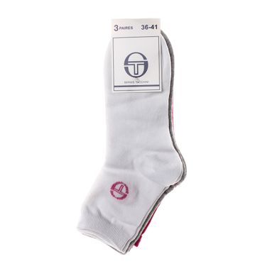 Шкарпетки Sergio Tacchini 3-pack білий, рожевий, сірий Жін 36-41 00000008259