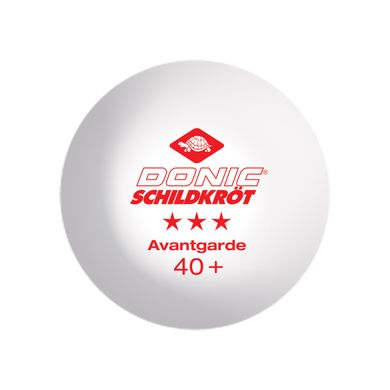 Мячи для настольного тенниса (6 шт) Donic-Schildkrot 3*-Star Avantgarde, white 608530