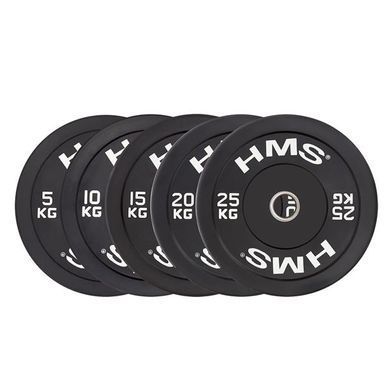 Диск олимпийский HMS BBR25 25 кг черный 5907695520576