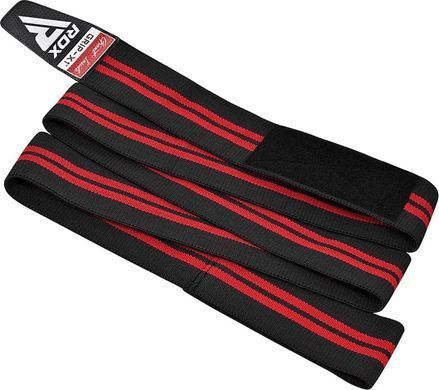 Бандаж для коліна RDX GYM KNEE WRAP R11 чорний, червоний One Size WAH-KR11BR