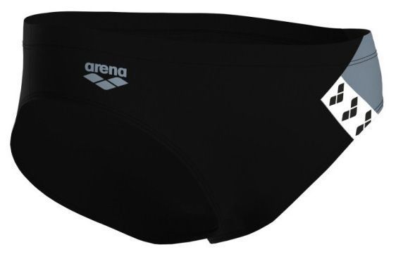 Плавки-сліпи для чоловікі Arena STRIPE SWIM BRIEFS чорний, сірий Чол 85 007929-550