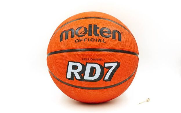М'яч баскетбольний гумовий MOLTEN B7RD №7  B7RD