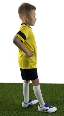 Дитяча футбольна форма X2 (футболка+шорти), розмір S (жовтий/чорний) DX2001Y/BK-S DX2001Y/BK