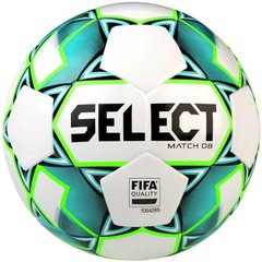 М'яч футбольний Select MATCH DB FIFA v23 біло-зелений Уні 5 00000022201