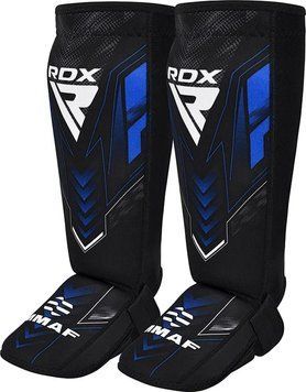 Захист ніг RDX NEOPRENE SHIN INSTEP IMMAF-1 чорний, синій XL SGN-IMF-1U