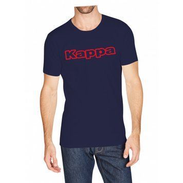 Футболка Kappa T-shirt Mezza Manica Girocollo con stampa logo pet темно-синій Чол  K1335 BluNavy