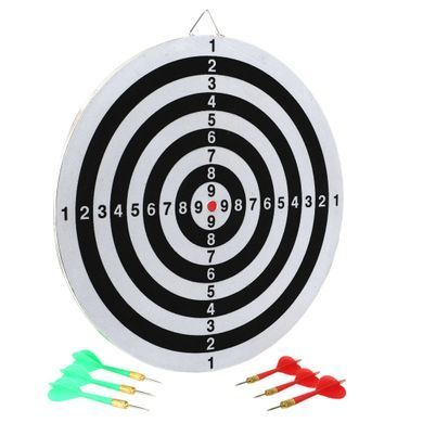 Дартс из Флока Flocked 6 дротиков и мишень Baili SJ-15316 15'х1/2' (38х1,3см) SJ-15316