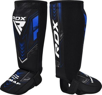 Захист ніг RDX NEOPRENE SHIN INSTEP IMMAF-1 чорний, синій XL SGN-IMF-1U