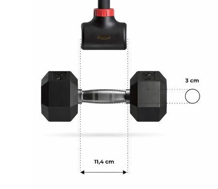 Гриф изогнутый для гантелей inSPORTline Bakuhold 103 см 30620